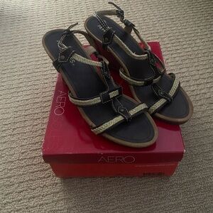 Adorable wedged sandals